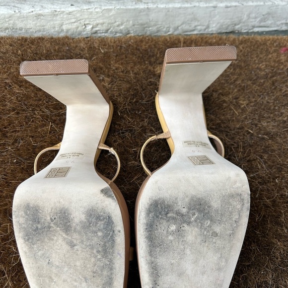 Jeffery Campbell Dusty Nude Patent Leather Hustler Platform Sandals Sz 7.5 - Picture 10 of 11